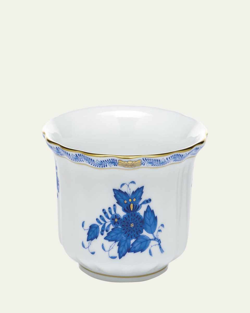 Chinese Bouquet Blue Mini Cache Pot